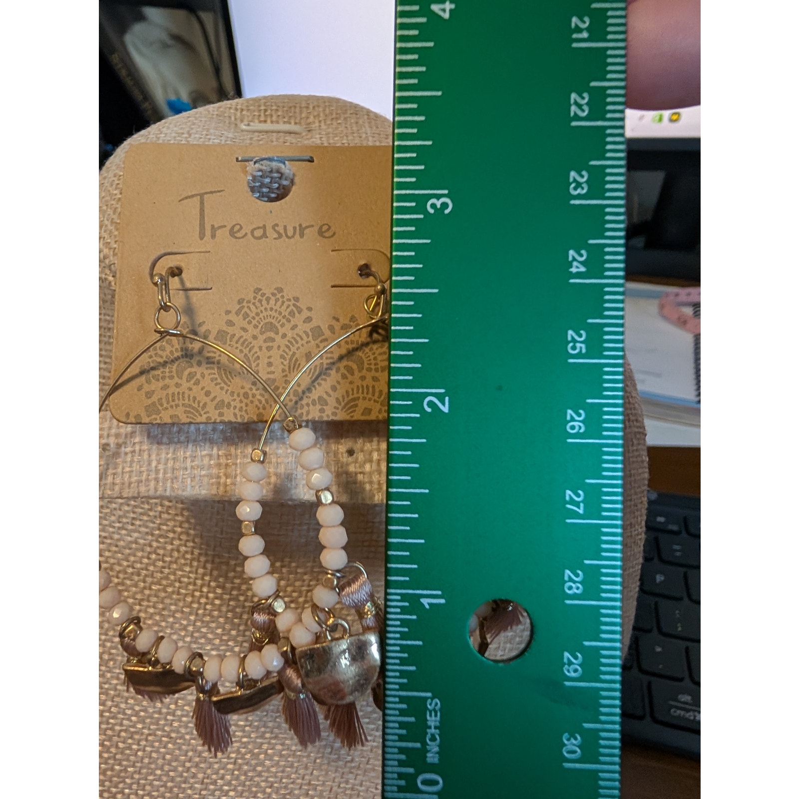 1420 - Treasure Western Boho Earrings - Beads And Tassels - Nwt — image 3 of 3
